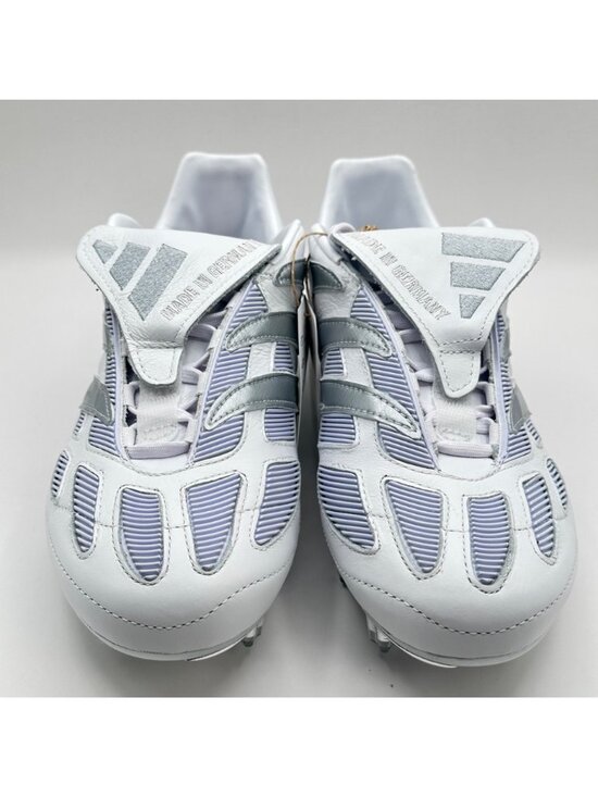 Men\'s Adidas Predator Precision Fg White Silver Metallic Soccer JS0571 Sz 8 NEW main image 9